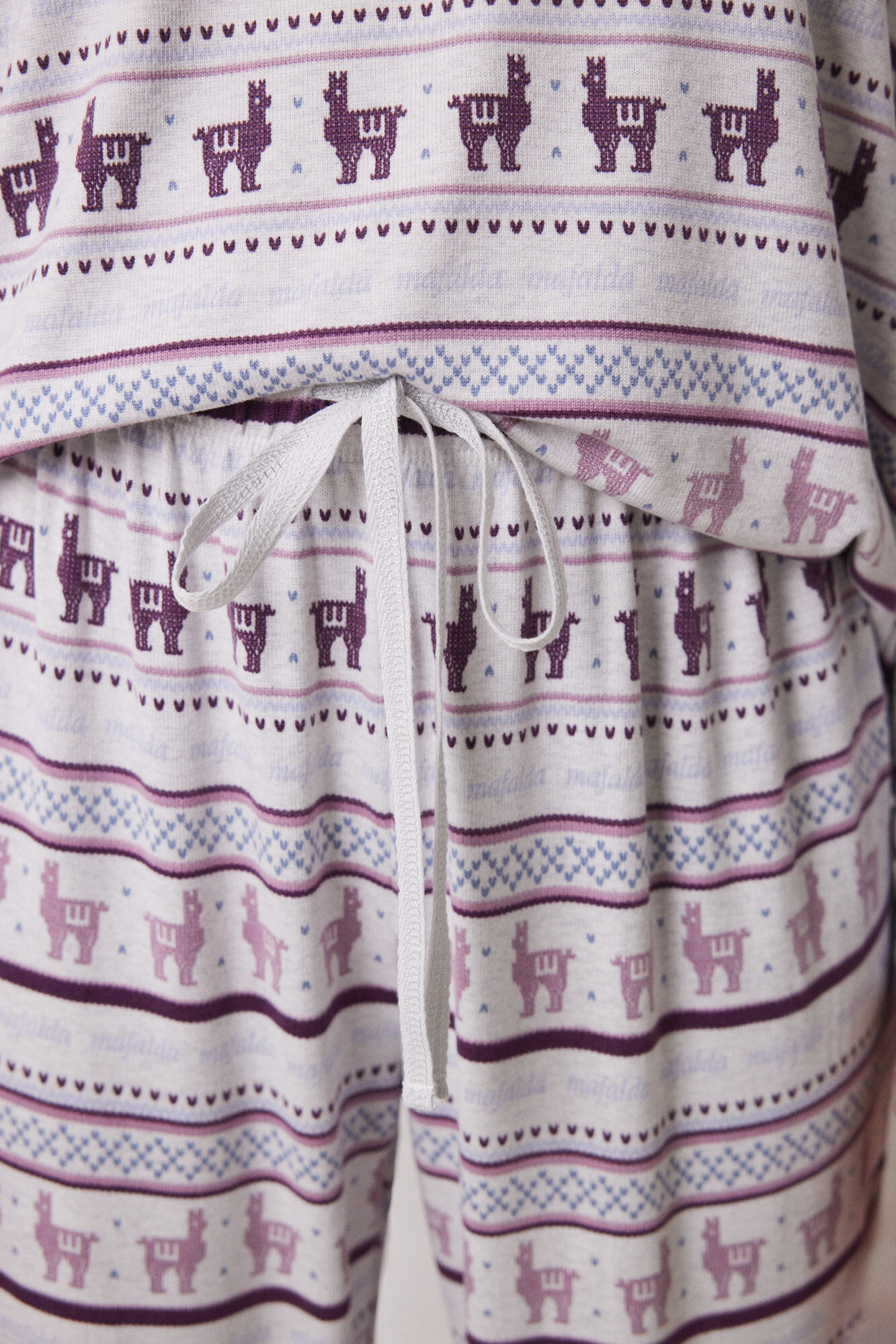 Women'secret Pijama larga canal&eacute; supersoft Mafalda estampado