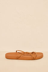 Women'secret Chanclas anat&oacute;micas efecto estra confort beige