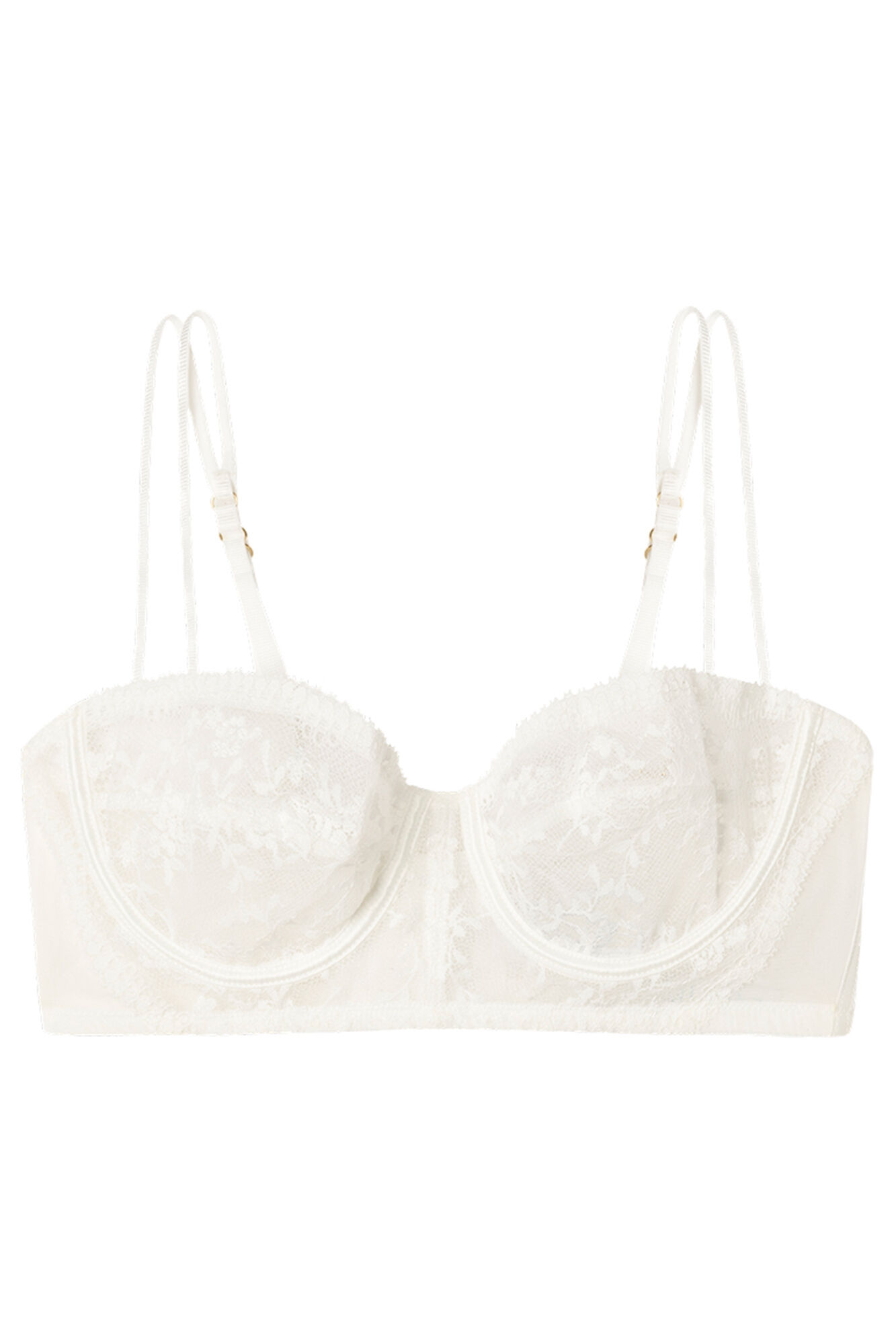 Women'secret Brasier balconette INTUITIVE encaje blanco marfil