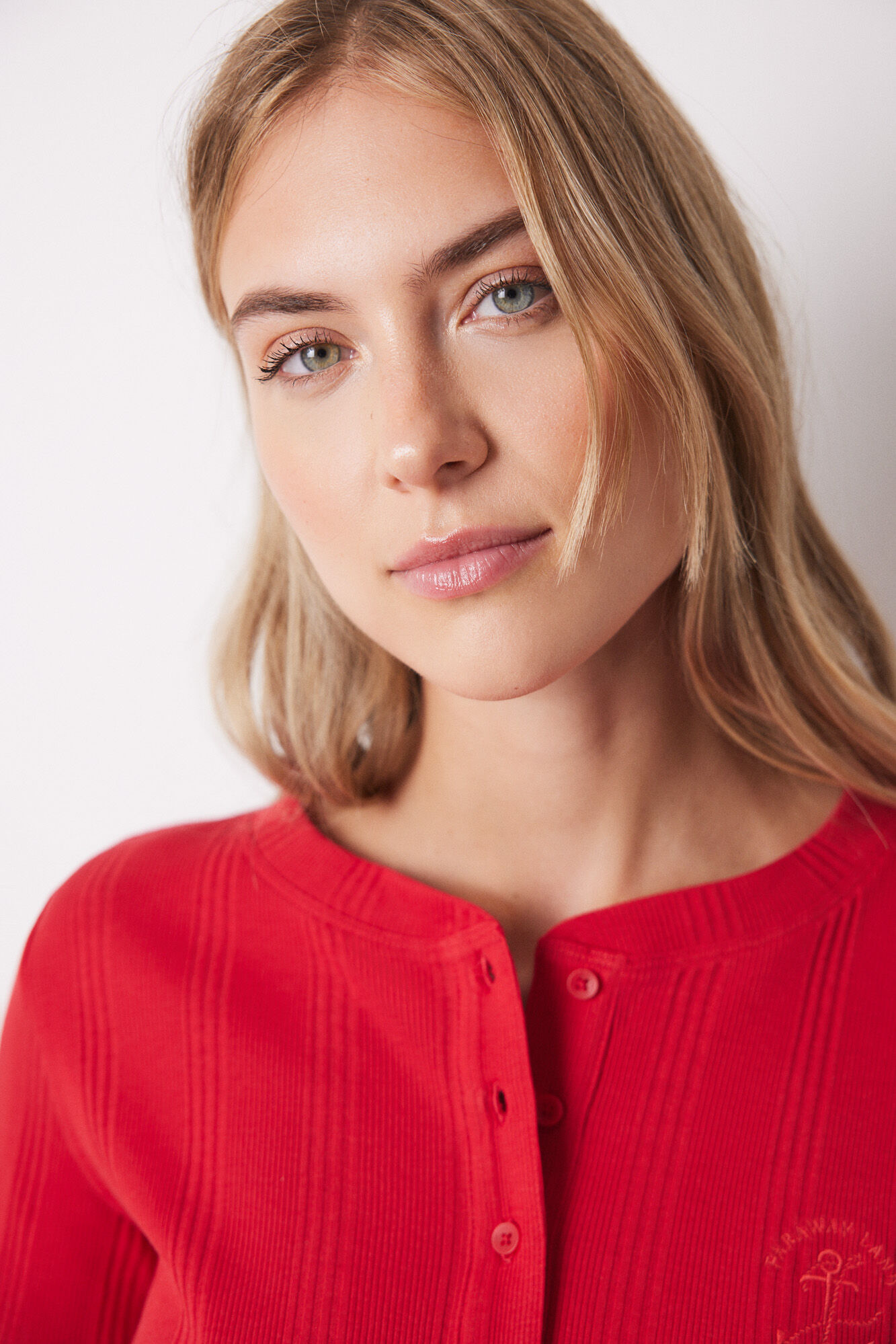Women'secret Playera algod&oacute;n manga corta rojo