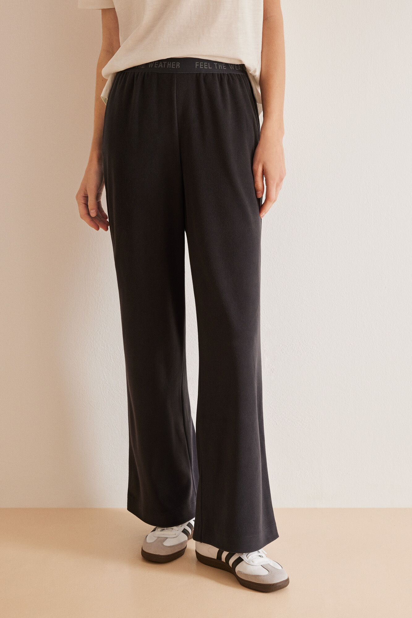 Women'secret Pantal&oacute;n largo polar gris gris