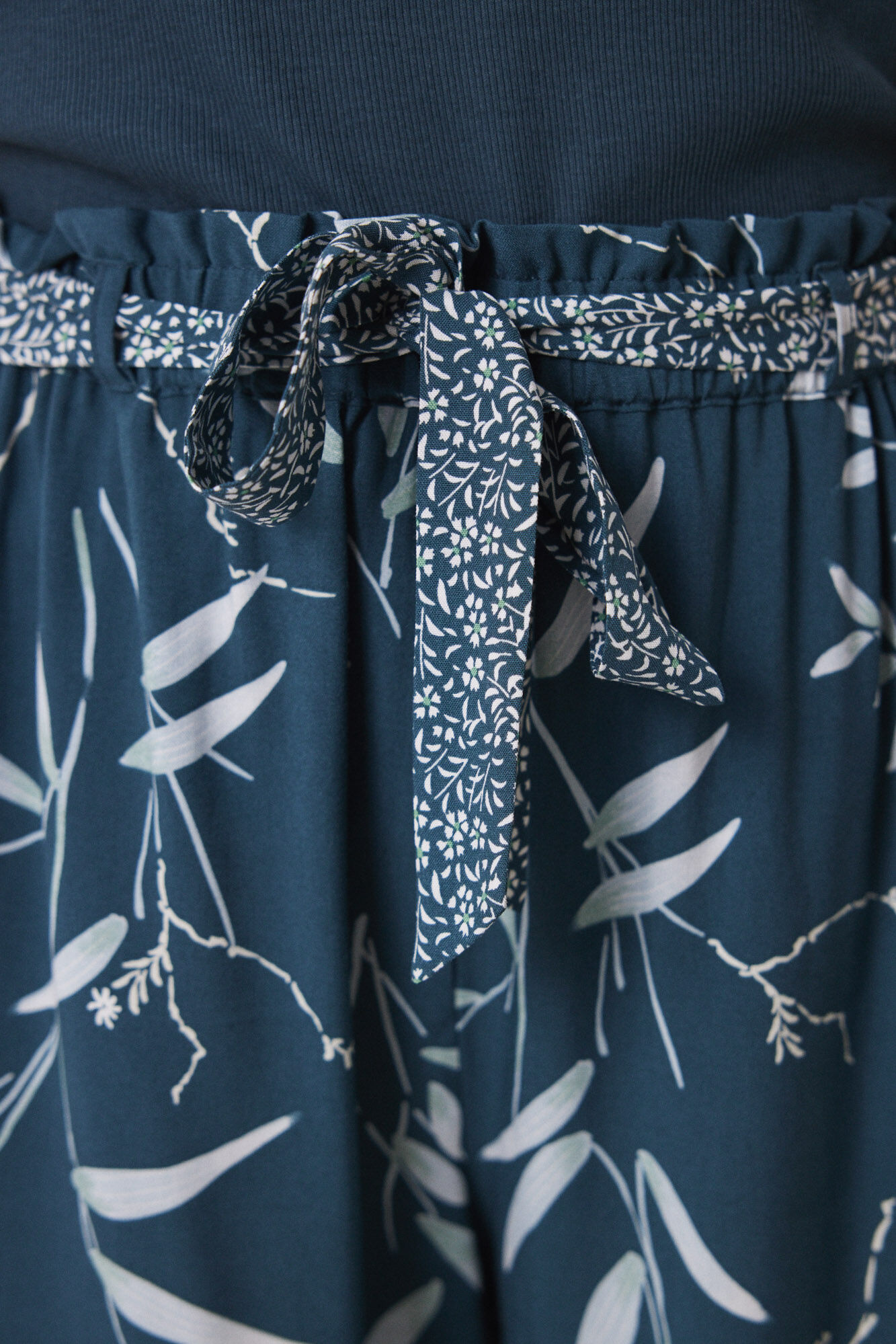 Women'secret Pantal&oacute;n lounge viscosa print hojas