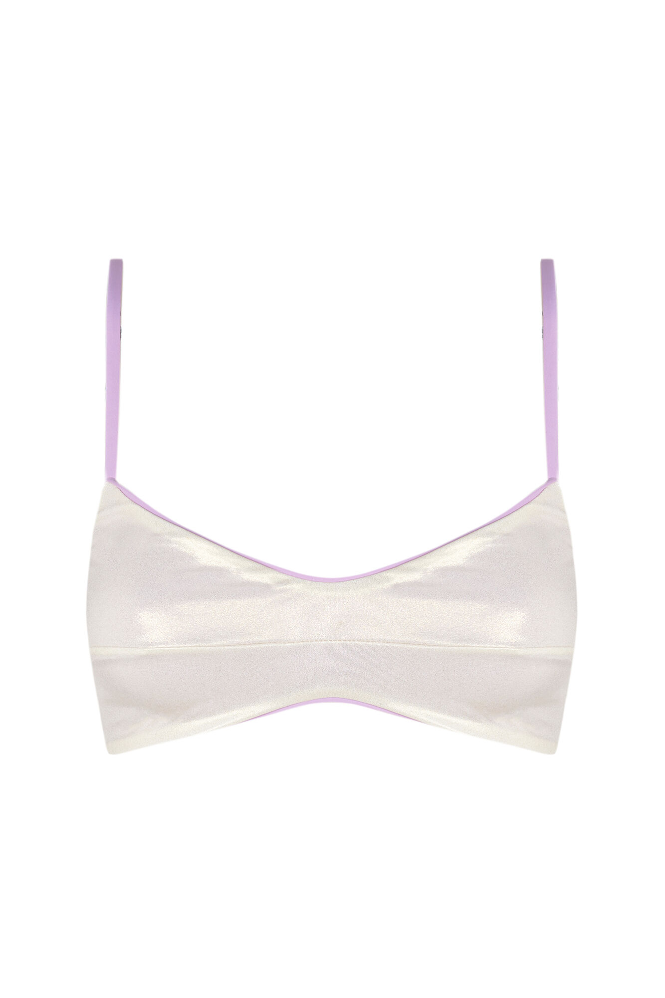 Women'secret Top bikini tirantes reversible morado/lila