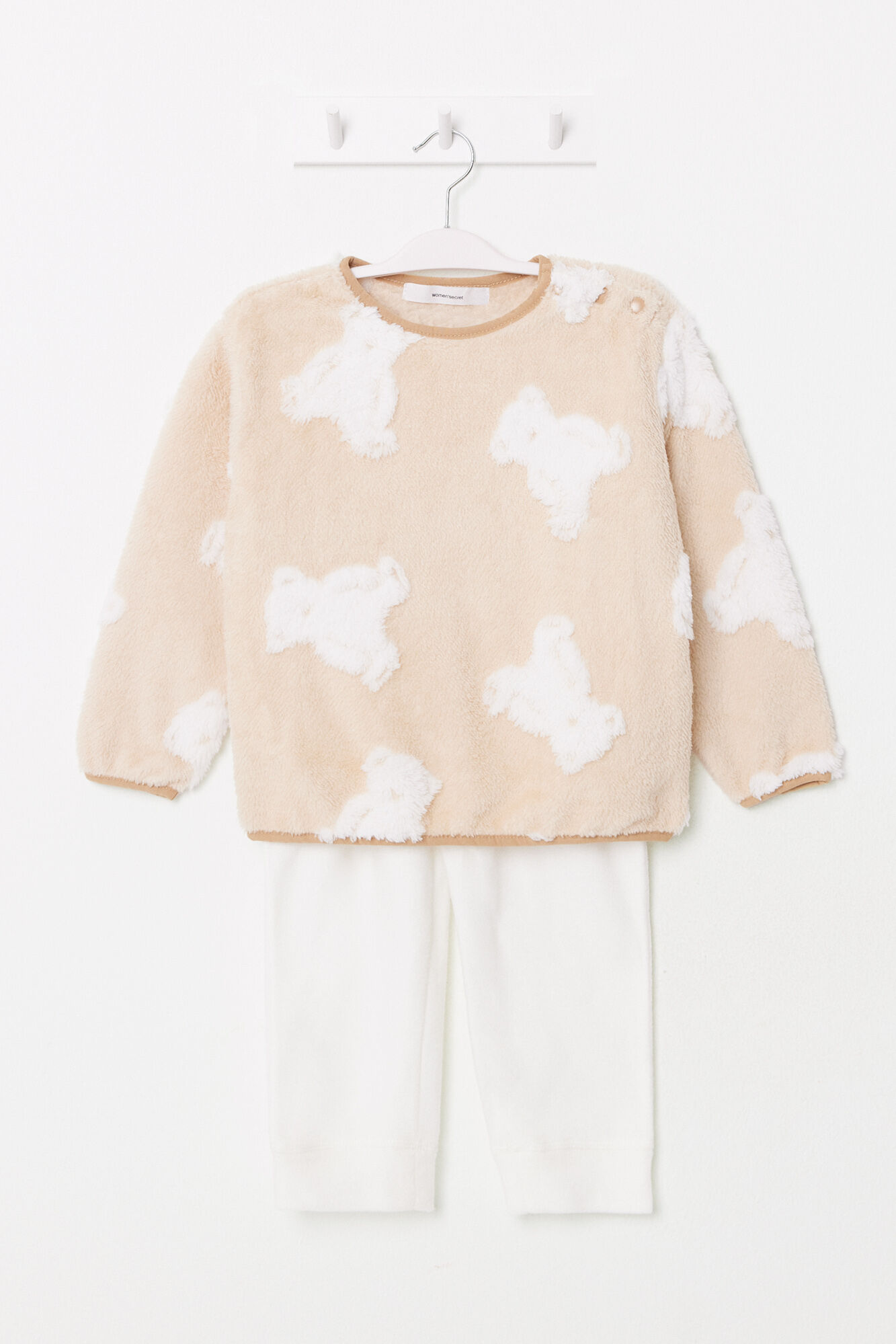 Women'secret Pijama infantil larga polar ositos jacquard