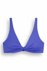 Women'secret Top bikini halter nudo azul estampado