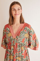 Women'secret Vestido viscosa estampado tropical estampado