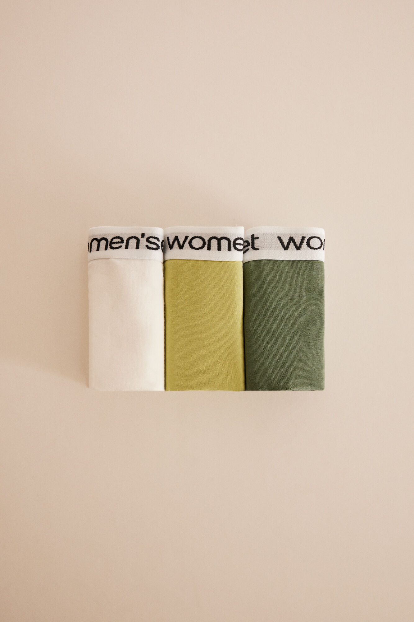 Women'secret Pack 3 tangas algod&oacute;n logo blanco