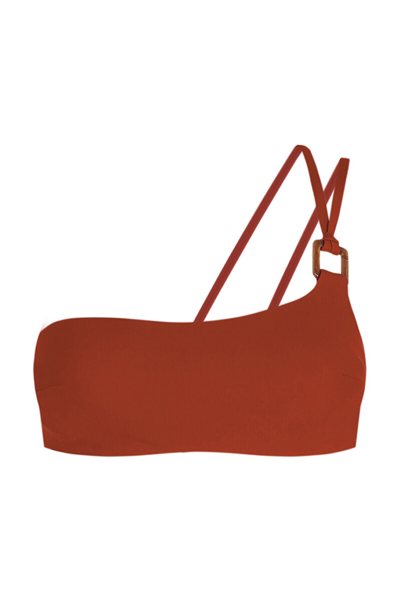 Women'secret Top bikini asim&eacute;trico naranja naranja
