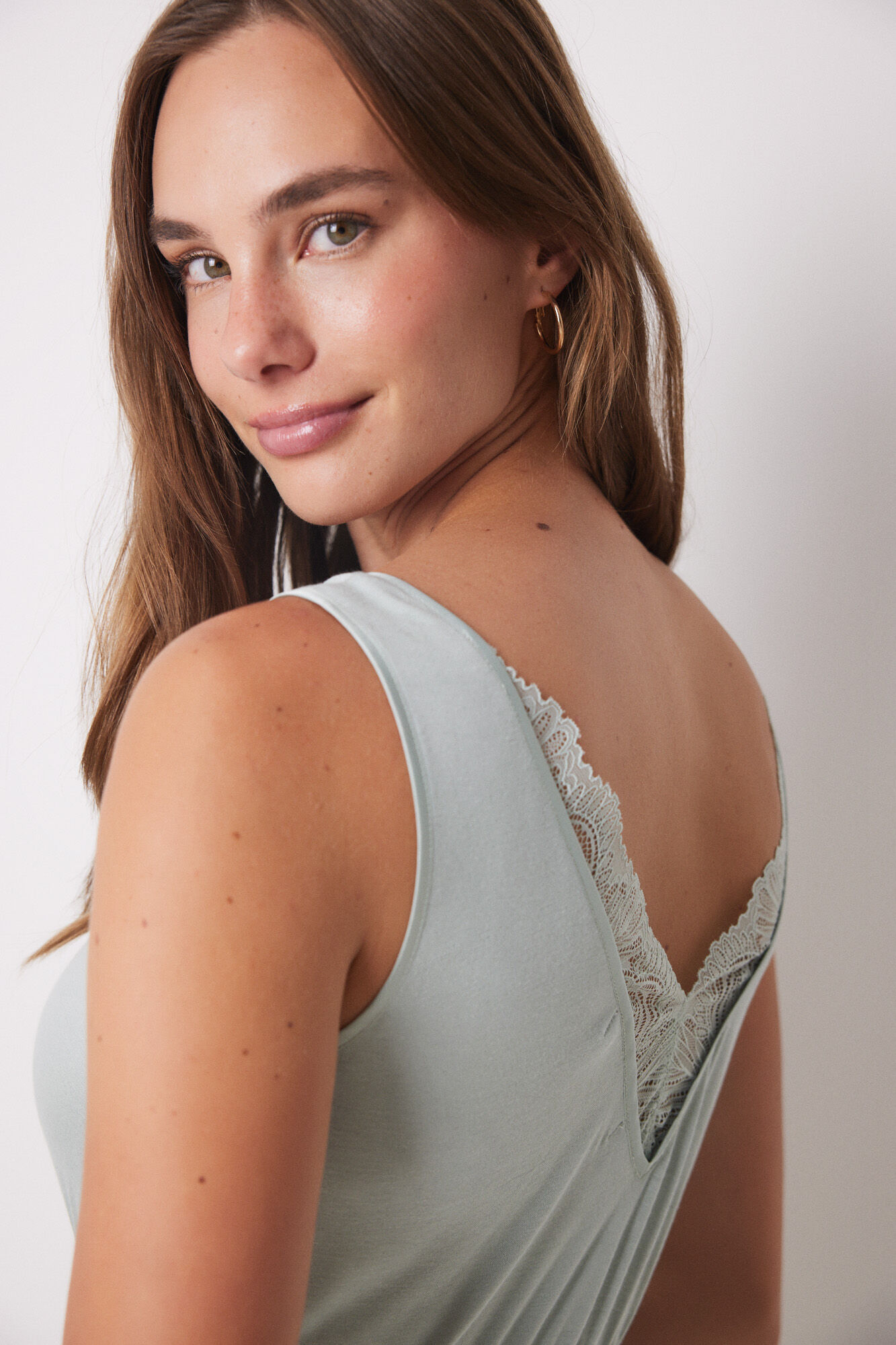 Women'secret Camis&oacute;n corto soft touch verde