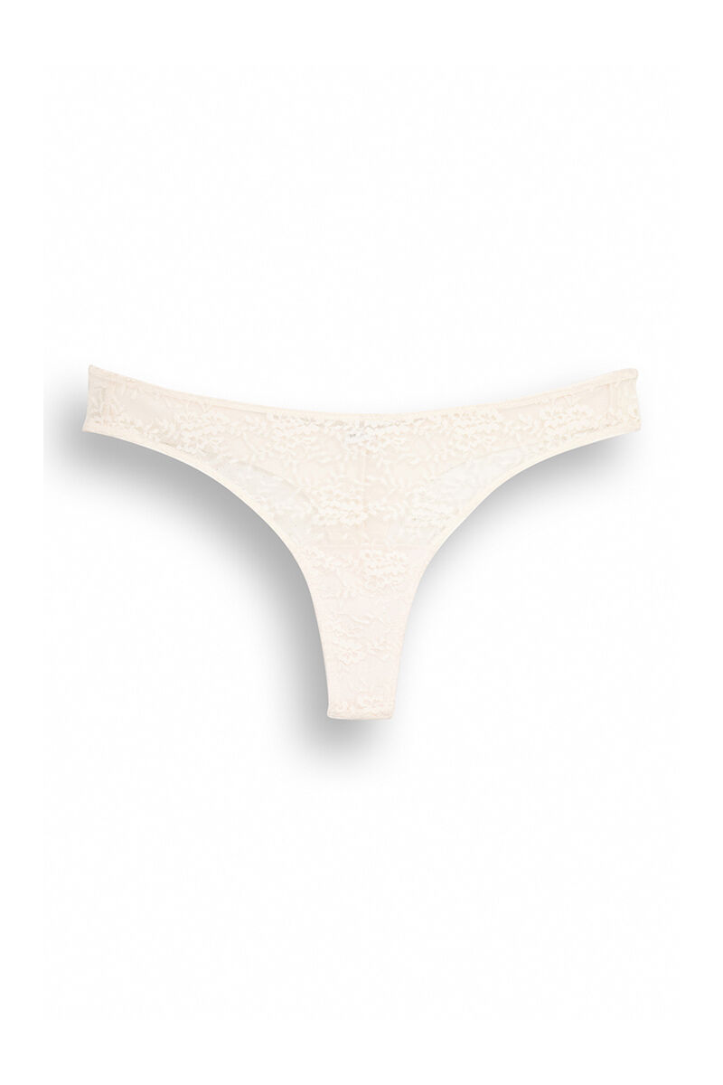 Women'secret Tanga encaje rosa rosa