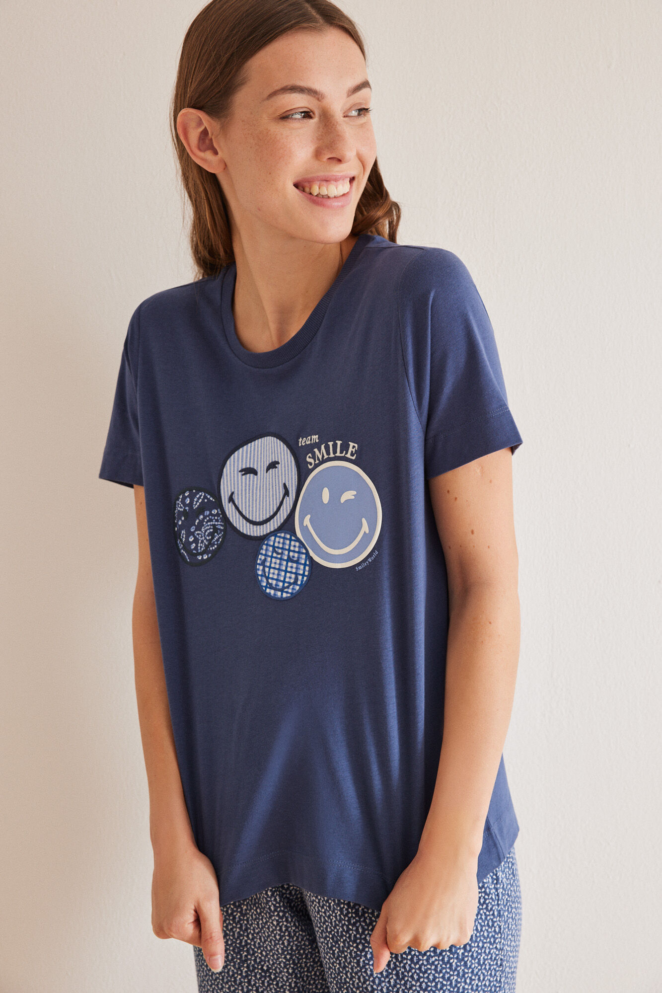 Women'secret Playera Smiley 100% algod&oacute;n