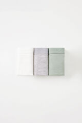 Women'secret Pack 3 tangas algod&oacute;n logo blanco
