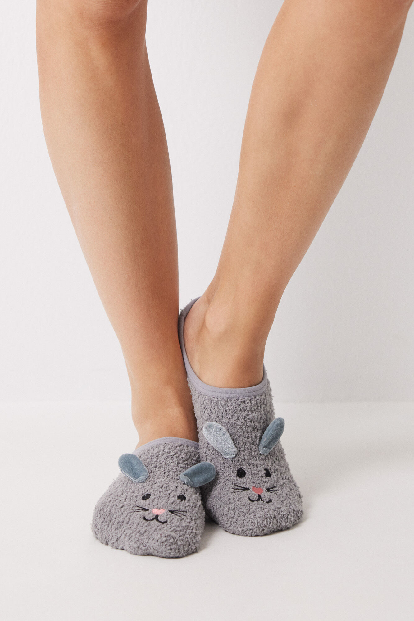 Women'secret Calcetines invisibles pelo gato 