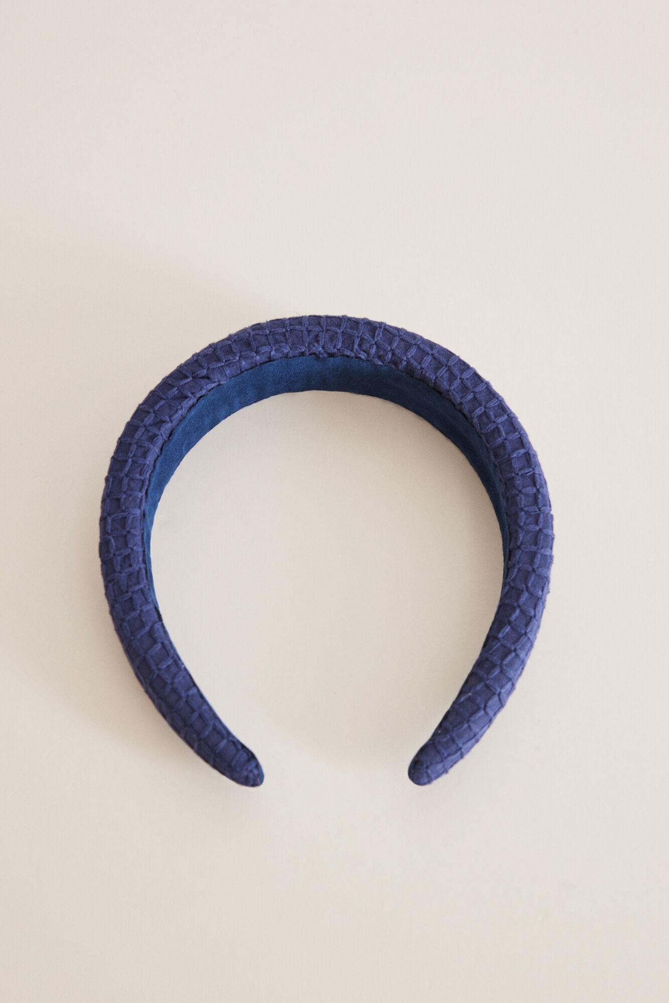 Women'secret Diadema pelo azul textura