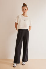 Women'secret Pantal&oacute;n largo polar gris gris