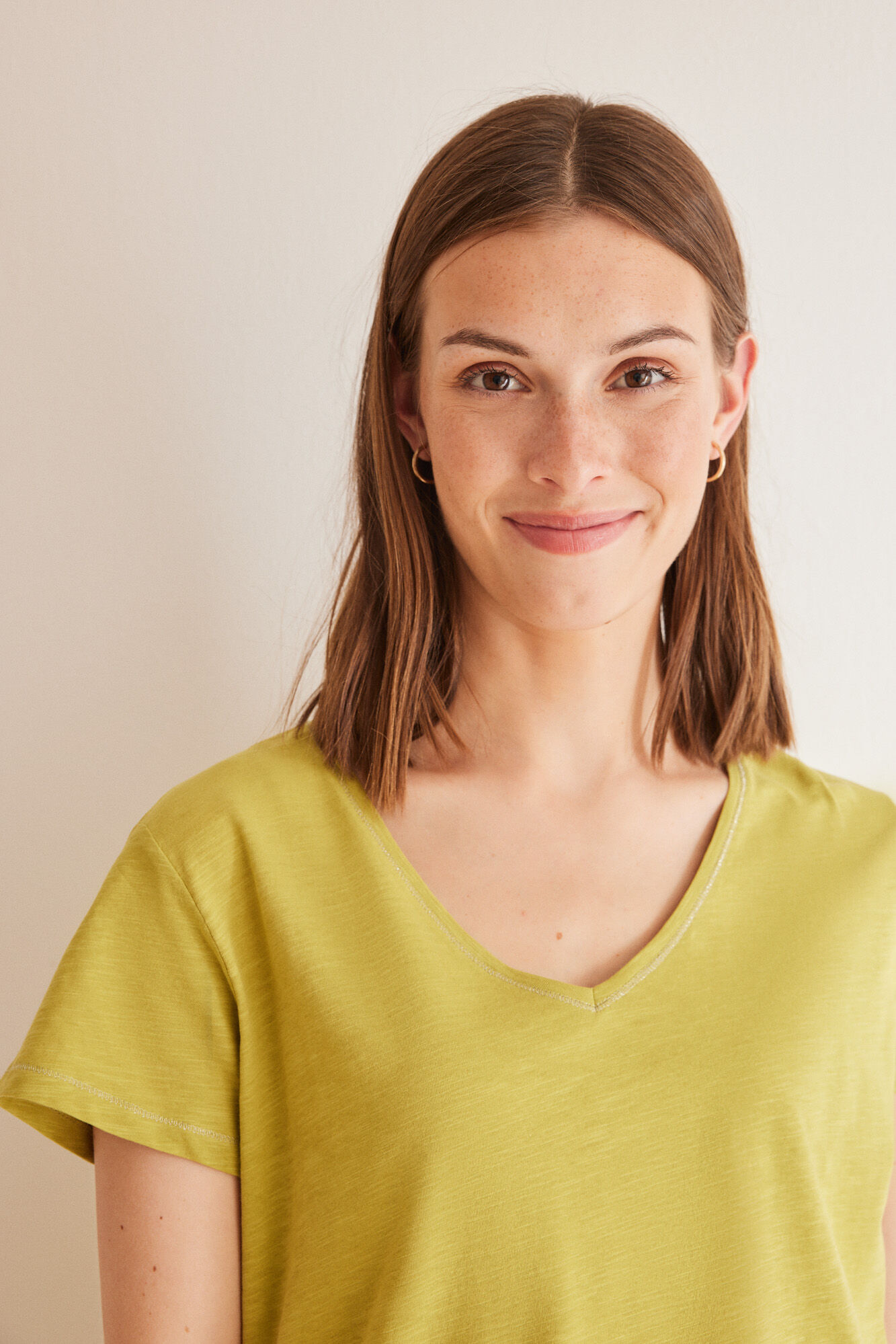 Women'secret Playera 100% algod&oacute;n flam&eacute; verde