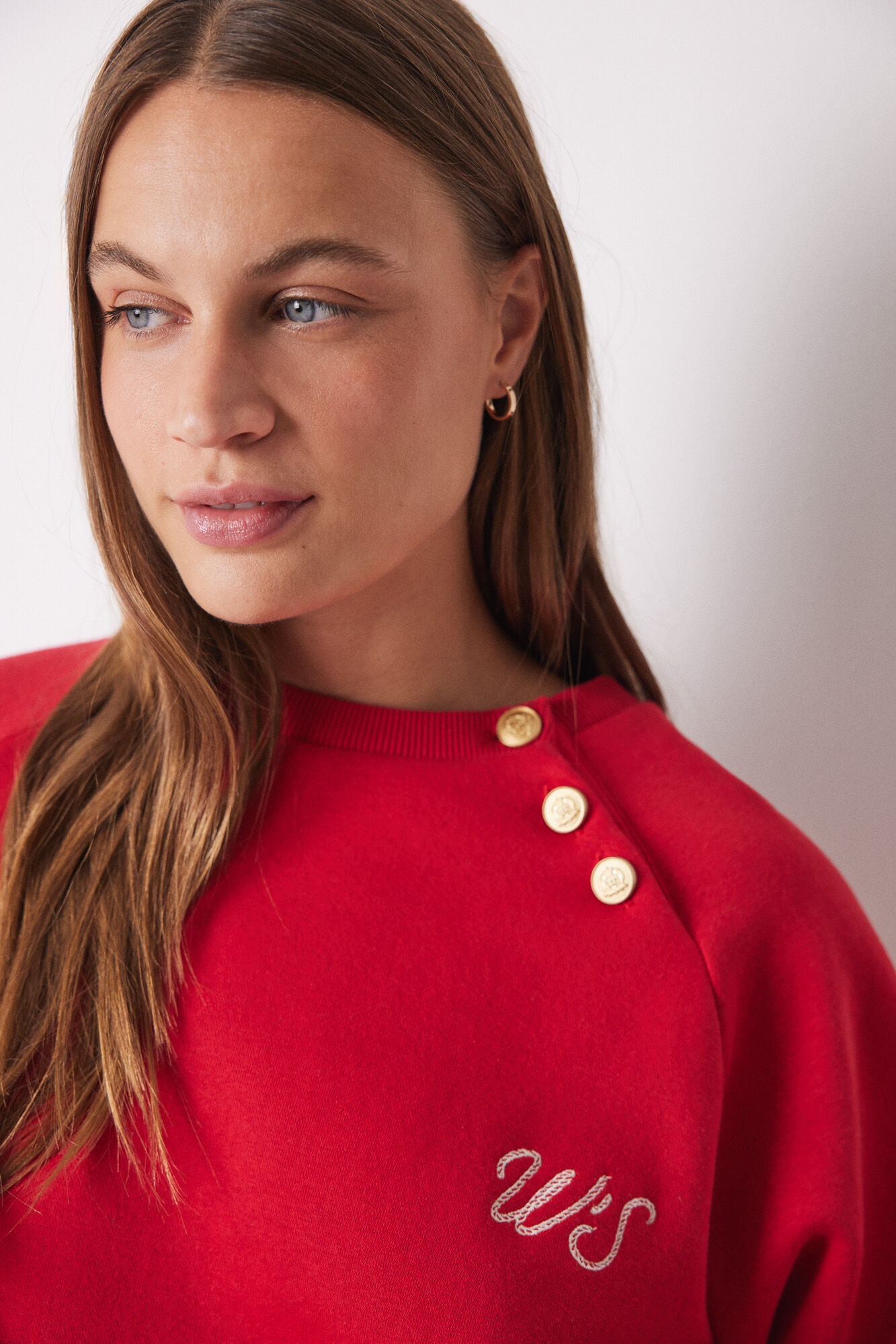 Women'secret Sudadera felpa algod&oacute;n roja rojo
