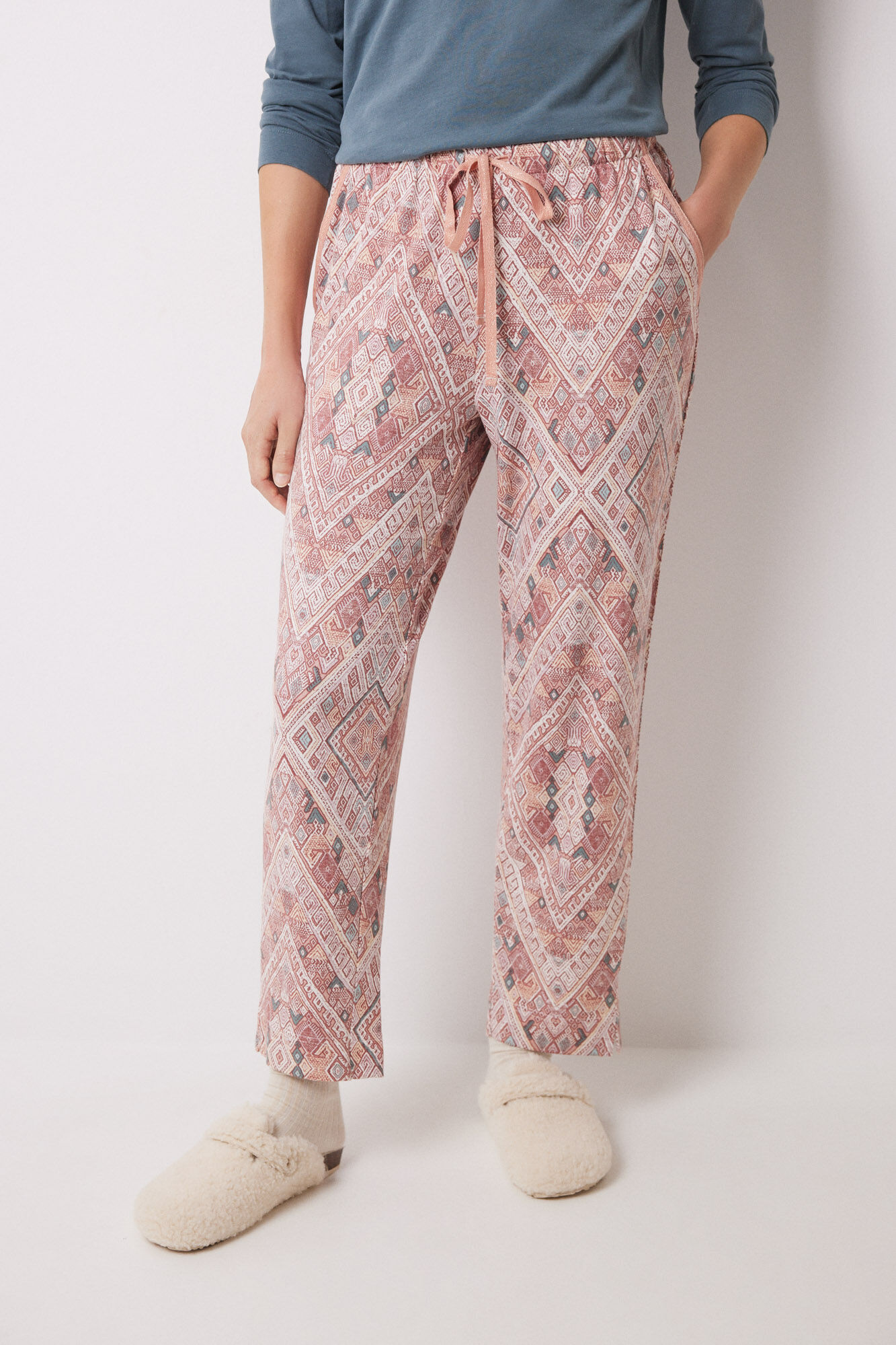 Women'secret Pantal&oacute;n carrot rosa supersoft