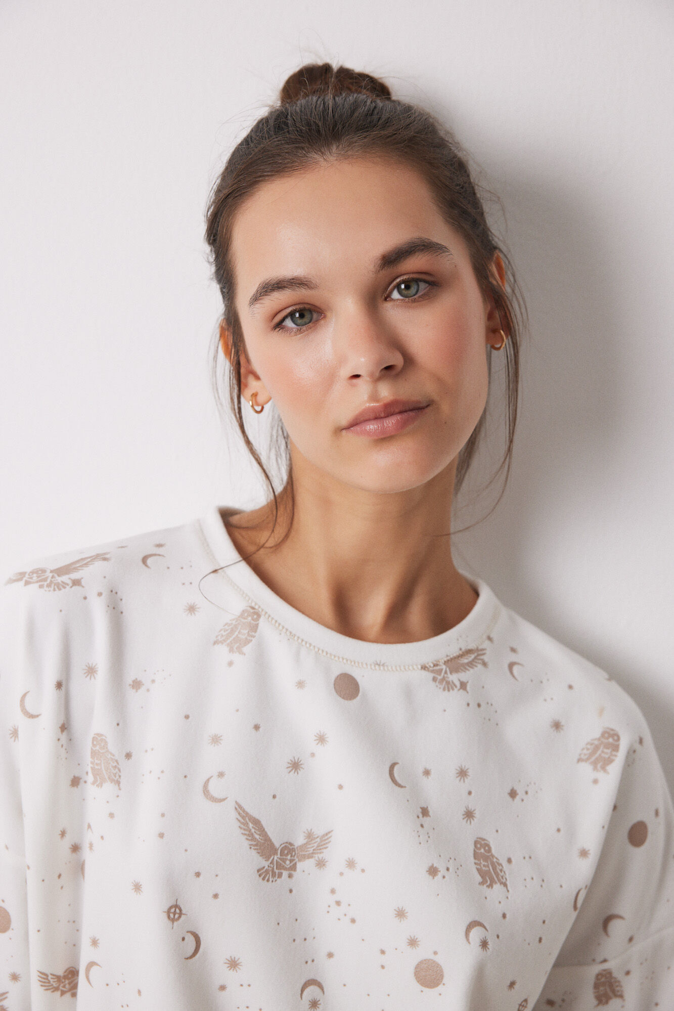Women'secret Pijama terciopelo el&aacute;stico Harry Potter blanco