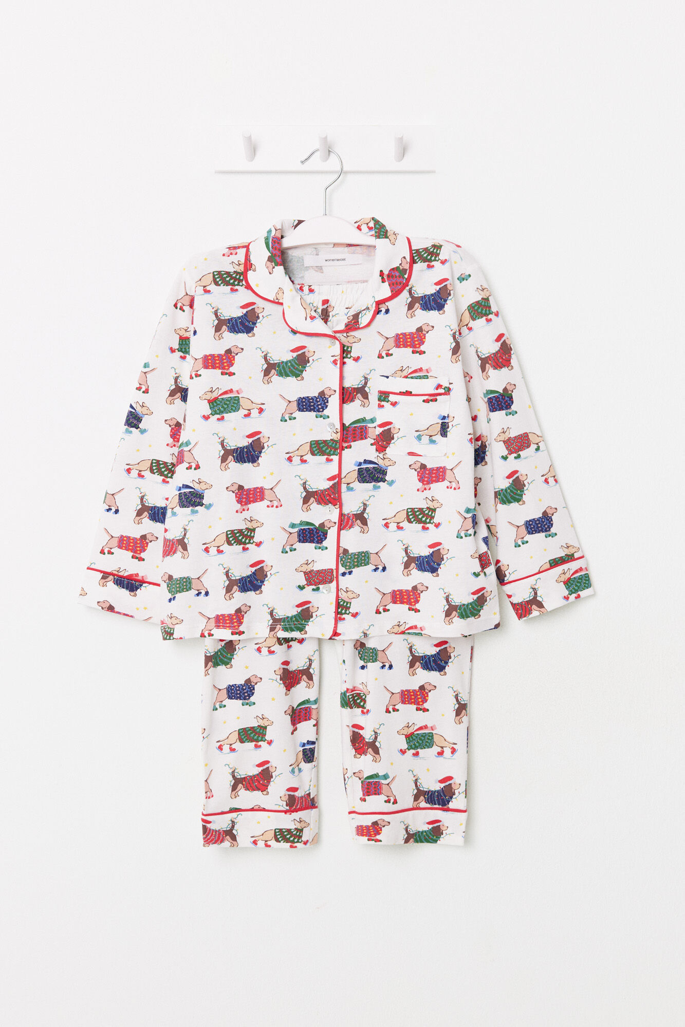 Women'secret Pijama infantil camisera perritos de colores 100% algod&oacute;n