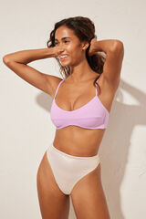 Women'secret Panty bikini alto reversible morado/lila
