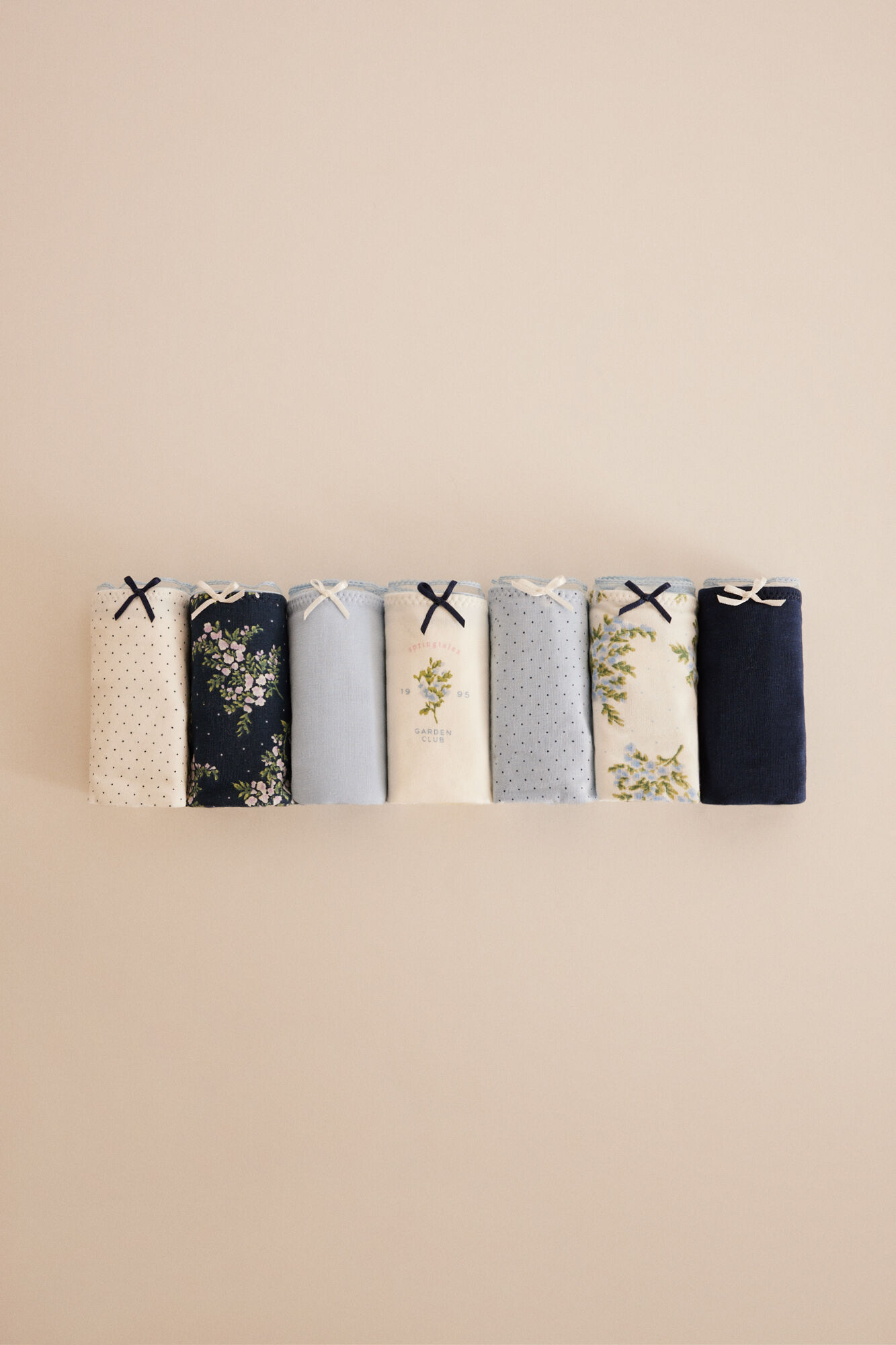 Women'secret Pack 7 tangas algod&oacute;n flores