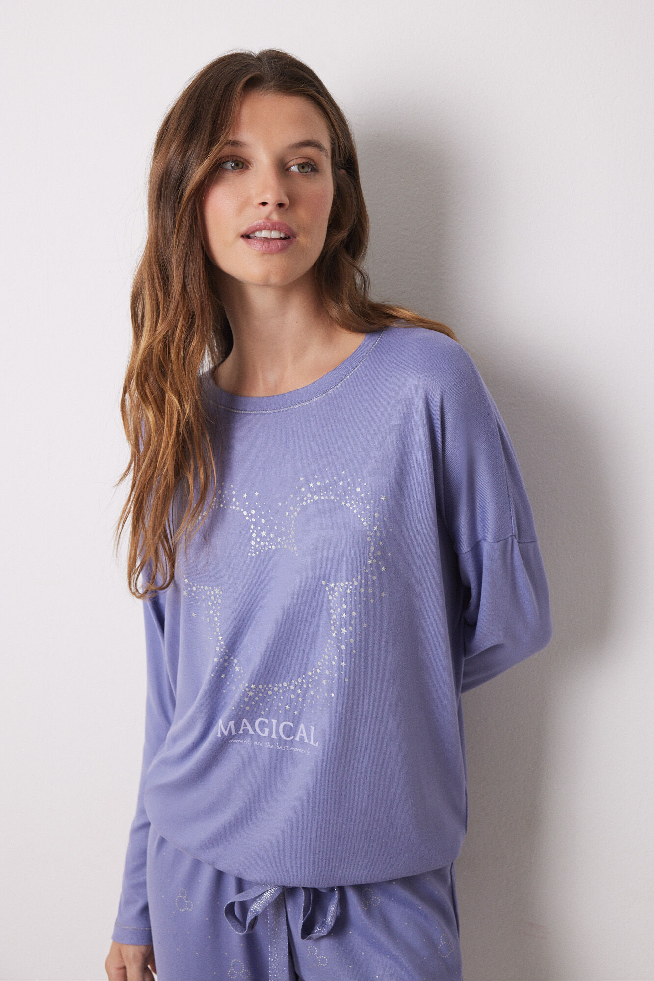 Women'secret Pijama larga supersoft Mickey 