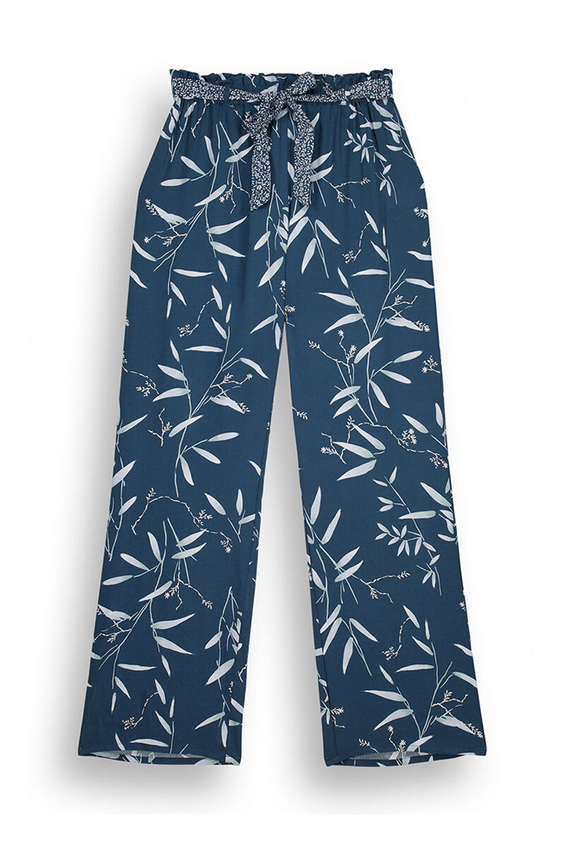 Women'secret Pantal&oacute;n lounge viscosa print hojas verde