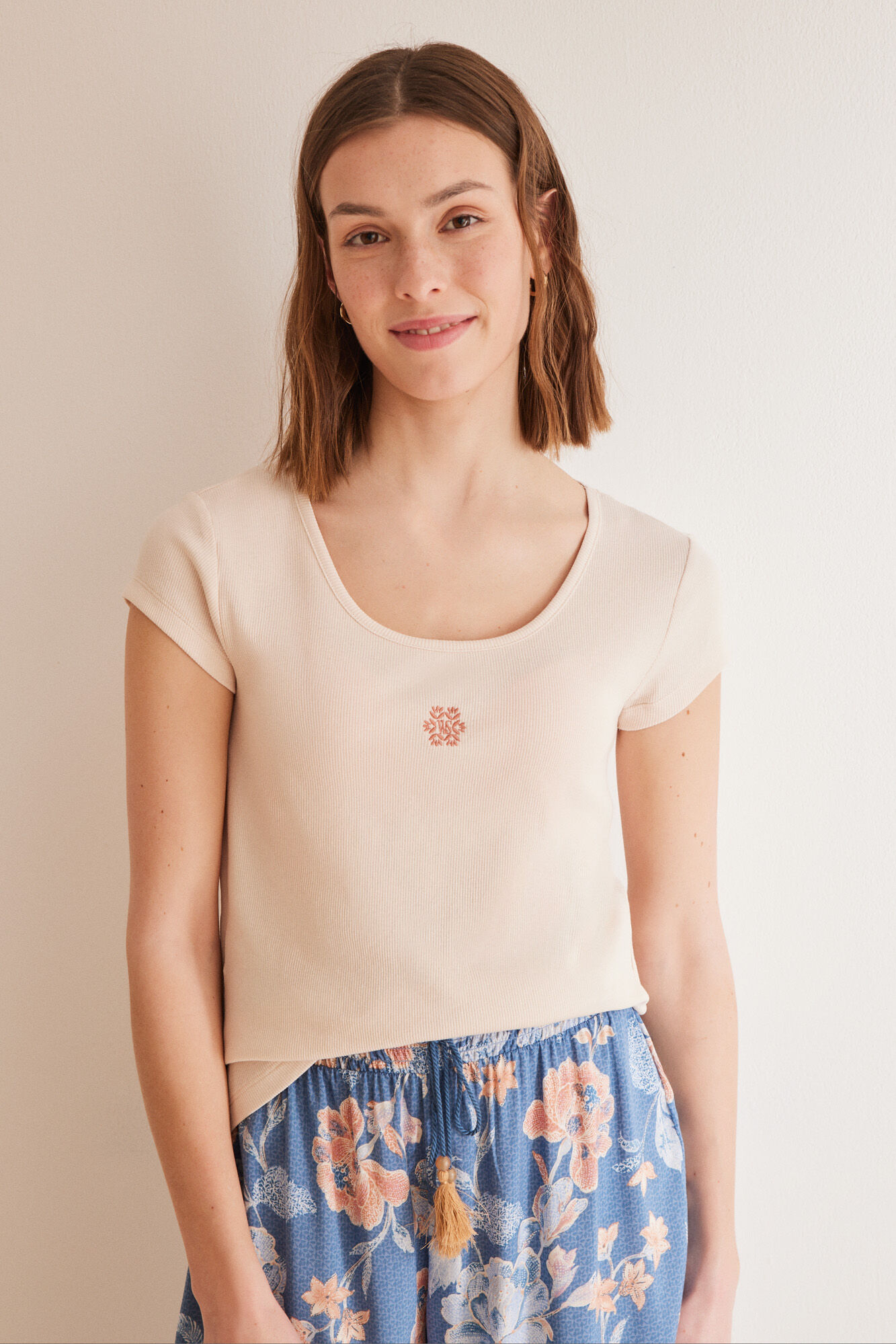 Women'secret Playera algod&oacute;n rosa rosa