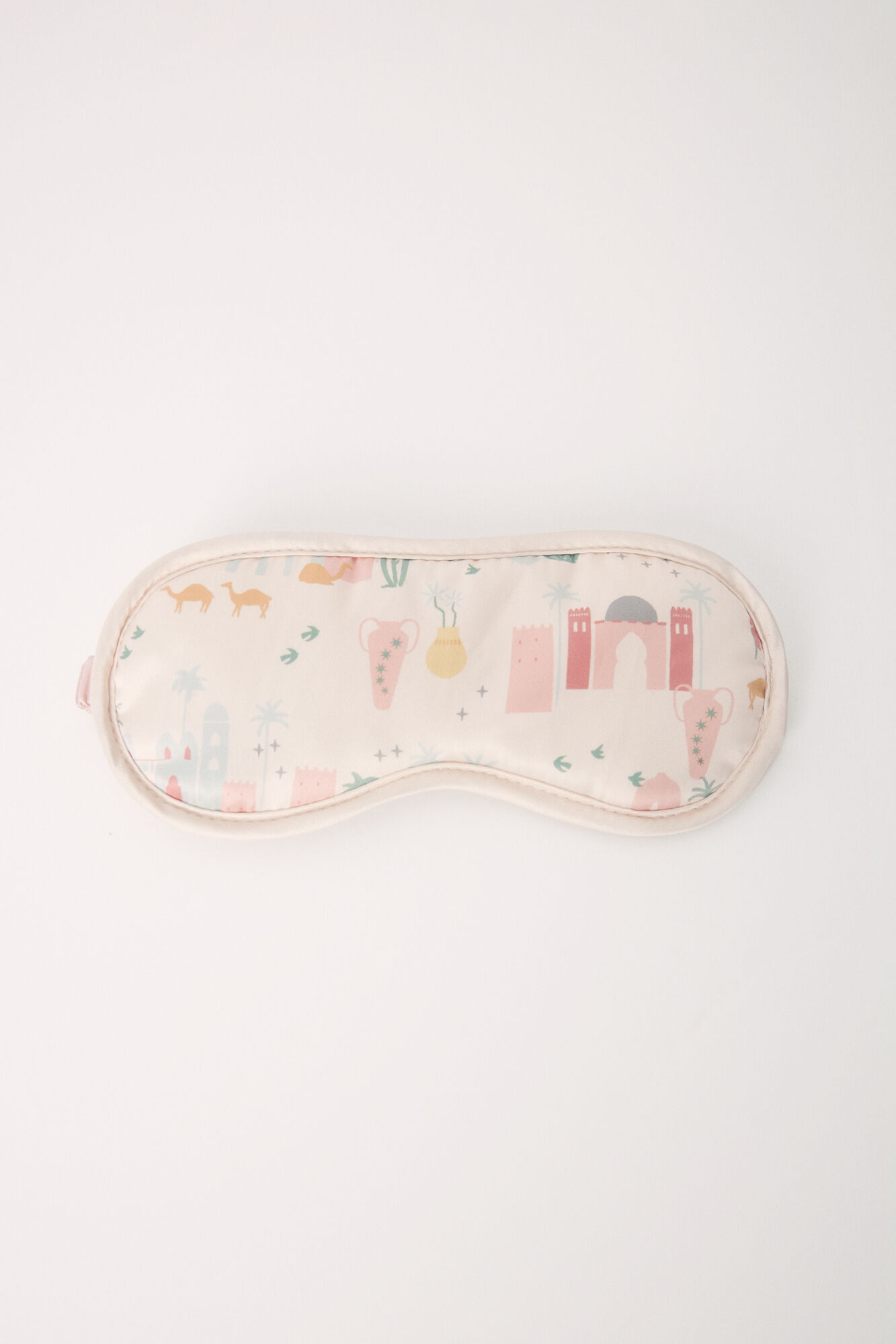 Women'secret Antifaz para dormir sat&iacute;n marfil