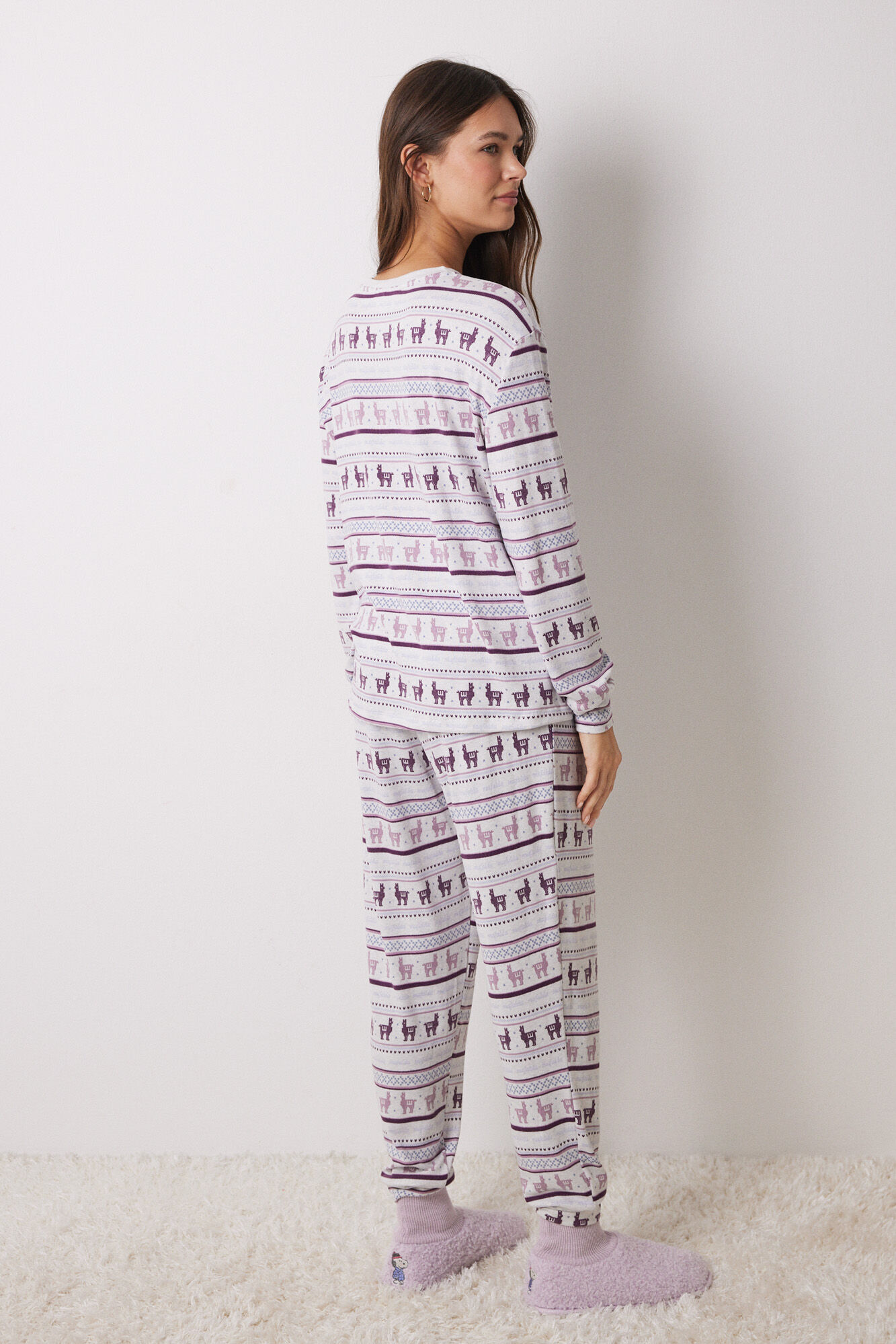 Women'secret Pijama larga canal&eacute; supersoft Mafalda estampado