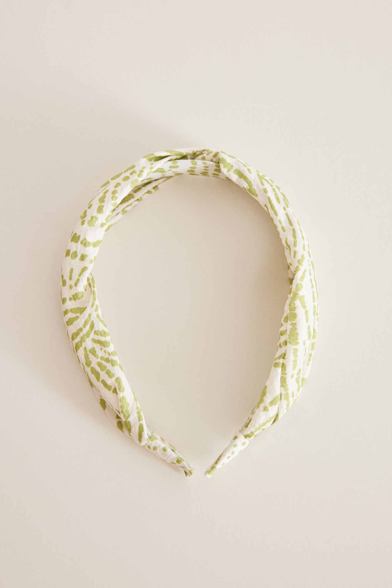 Women'secret Diadema pelo estampado verde estampado