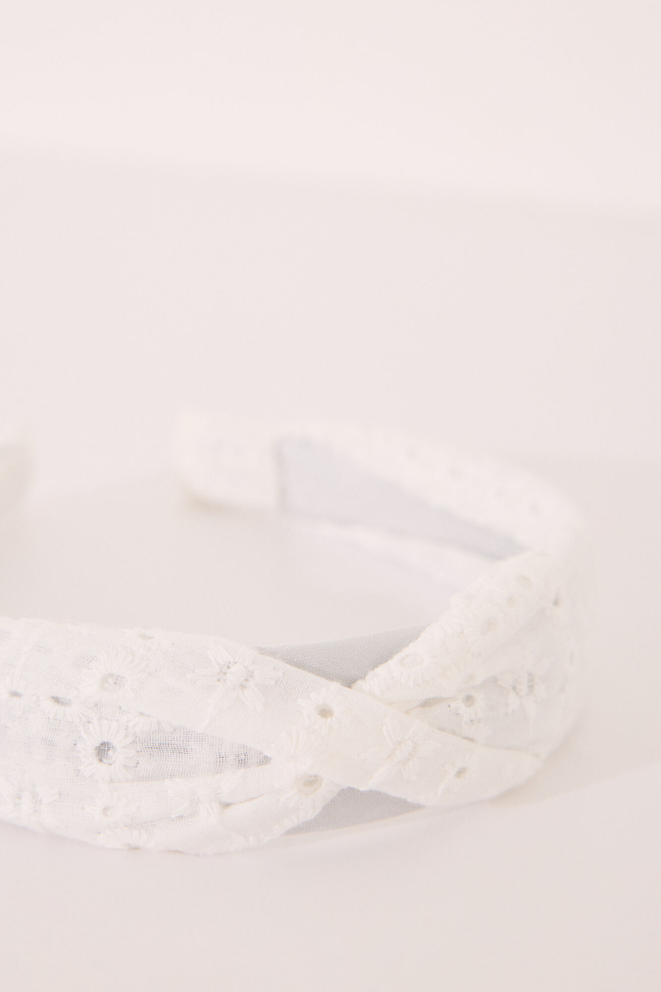 Women'secret Diadema Suiza Blanca Bordado